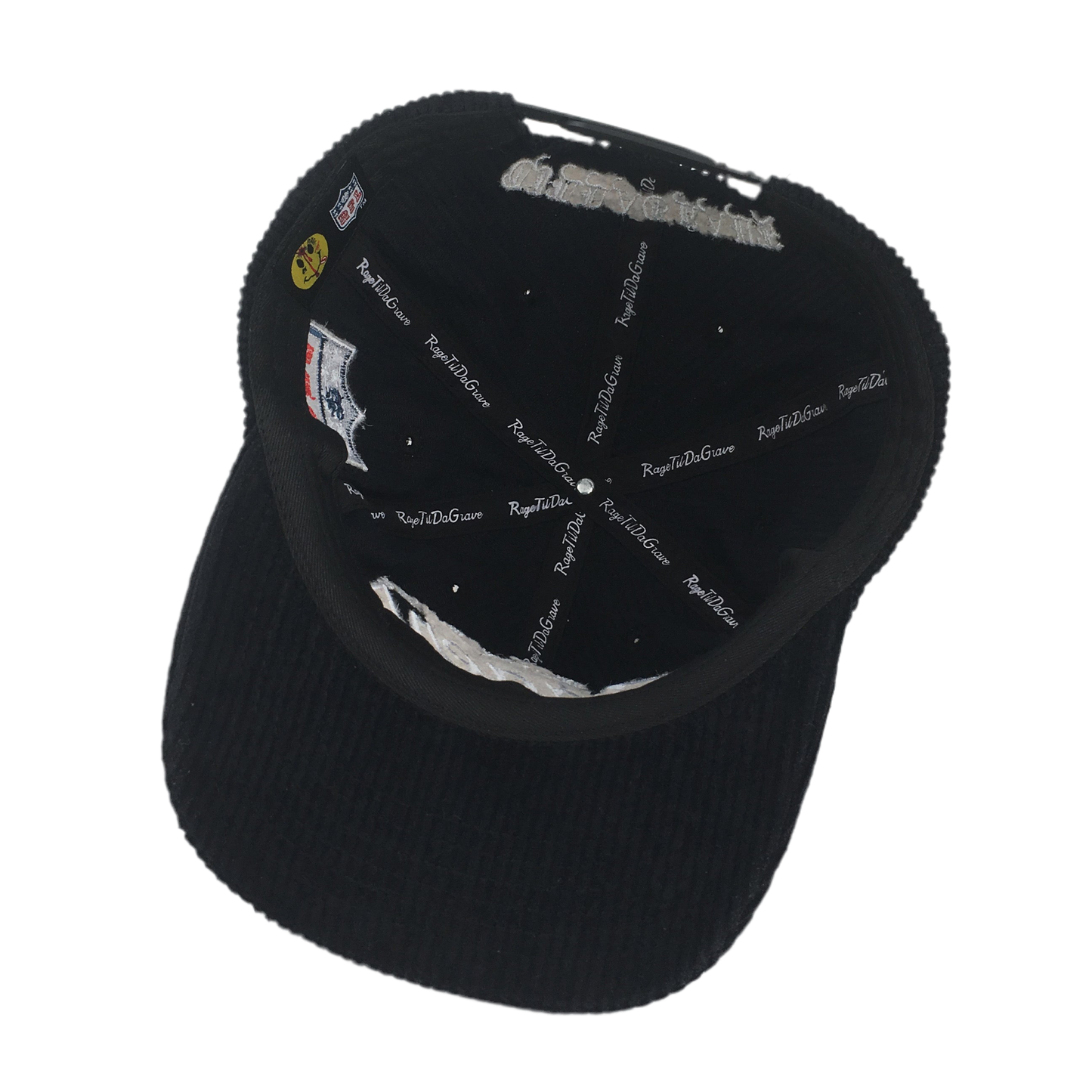 “Ragers”script corduroy SnapBack