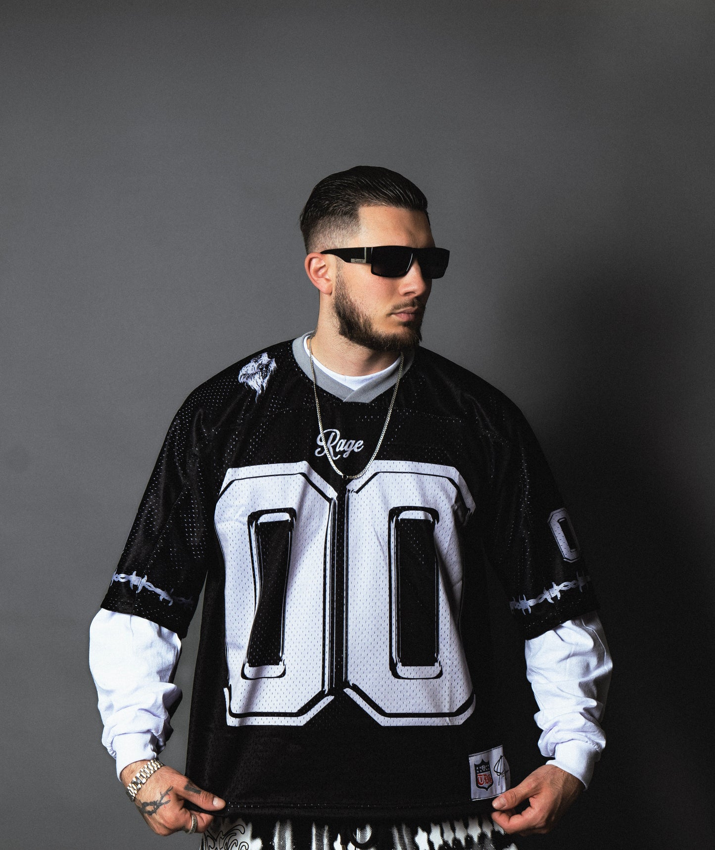“Obituary” American football jersey