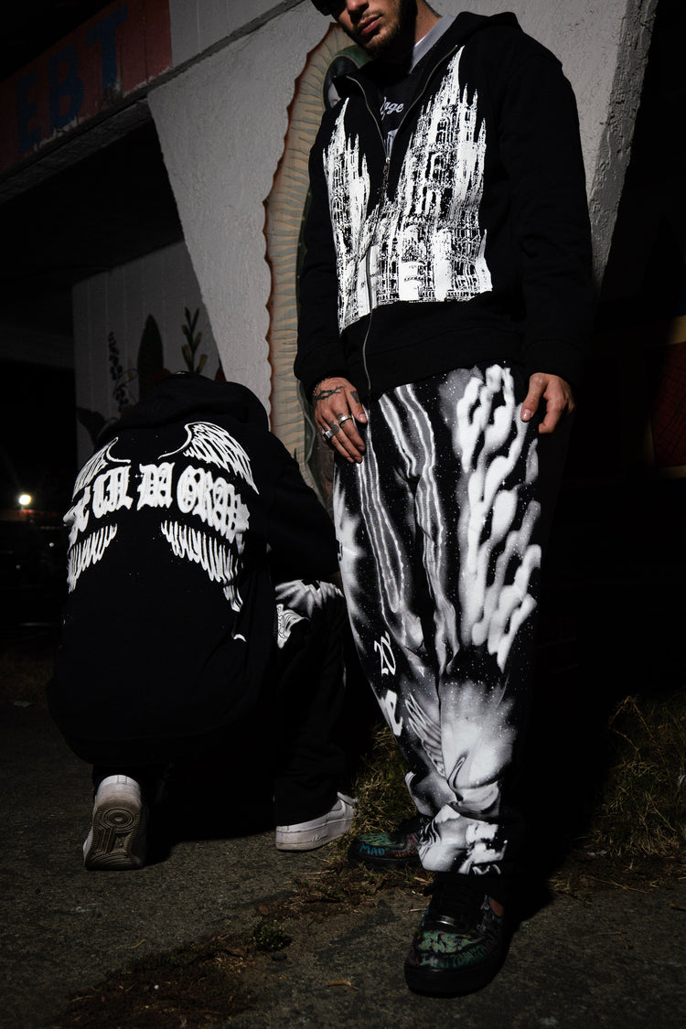 “Obituary” sweatpants