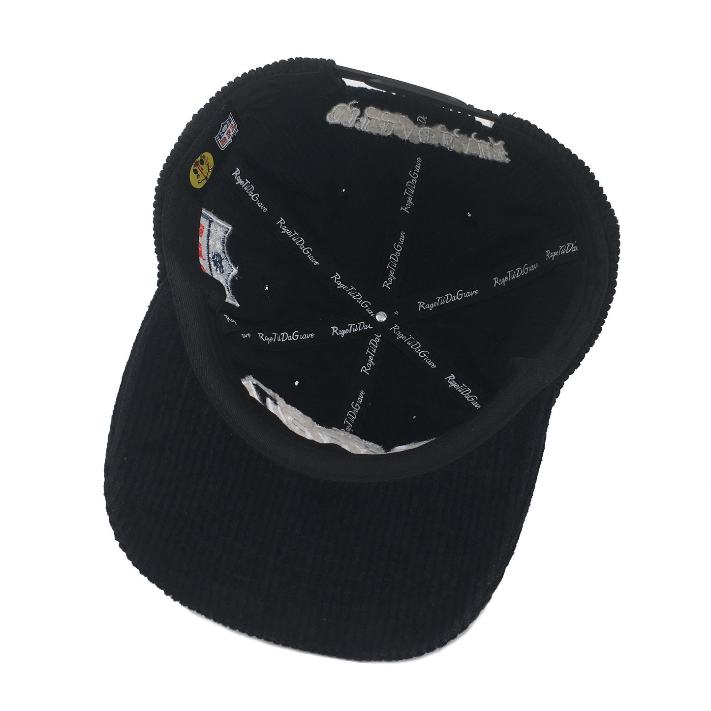 “Ragers”script corduroy SnapBack