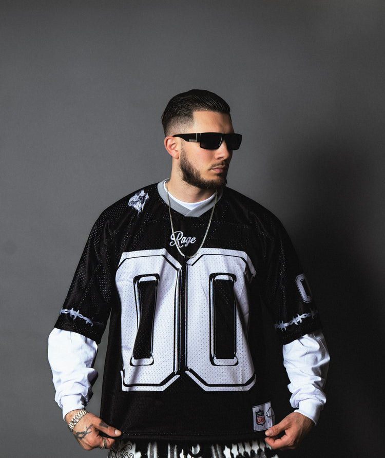 “Obituary” American football jersey